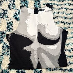 Black and White Women's Top